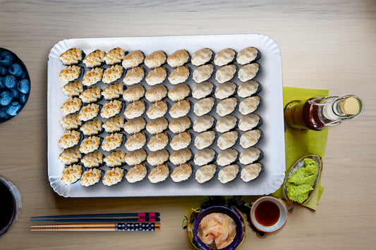 Sushi thon mayo+ poulet mayo+ tartare surimi cocktail 72 pièces
