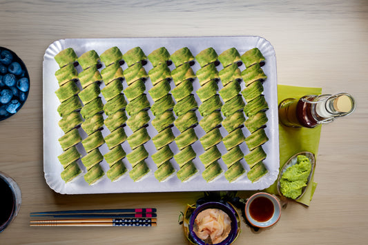 Avocat roll saumon comcombre chesse